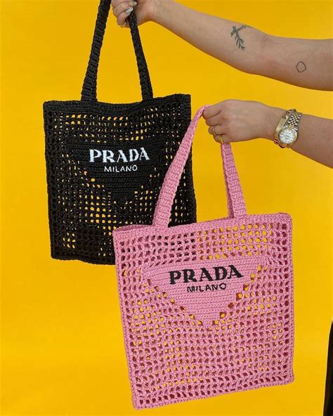 prada bag street style|prada plastic bags.